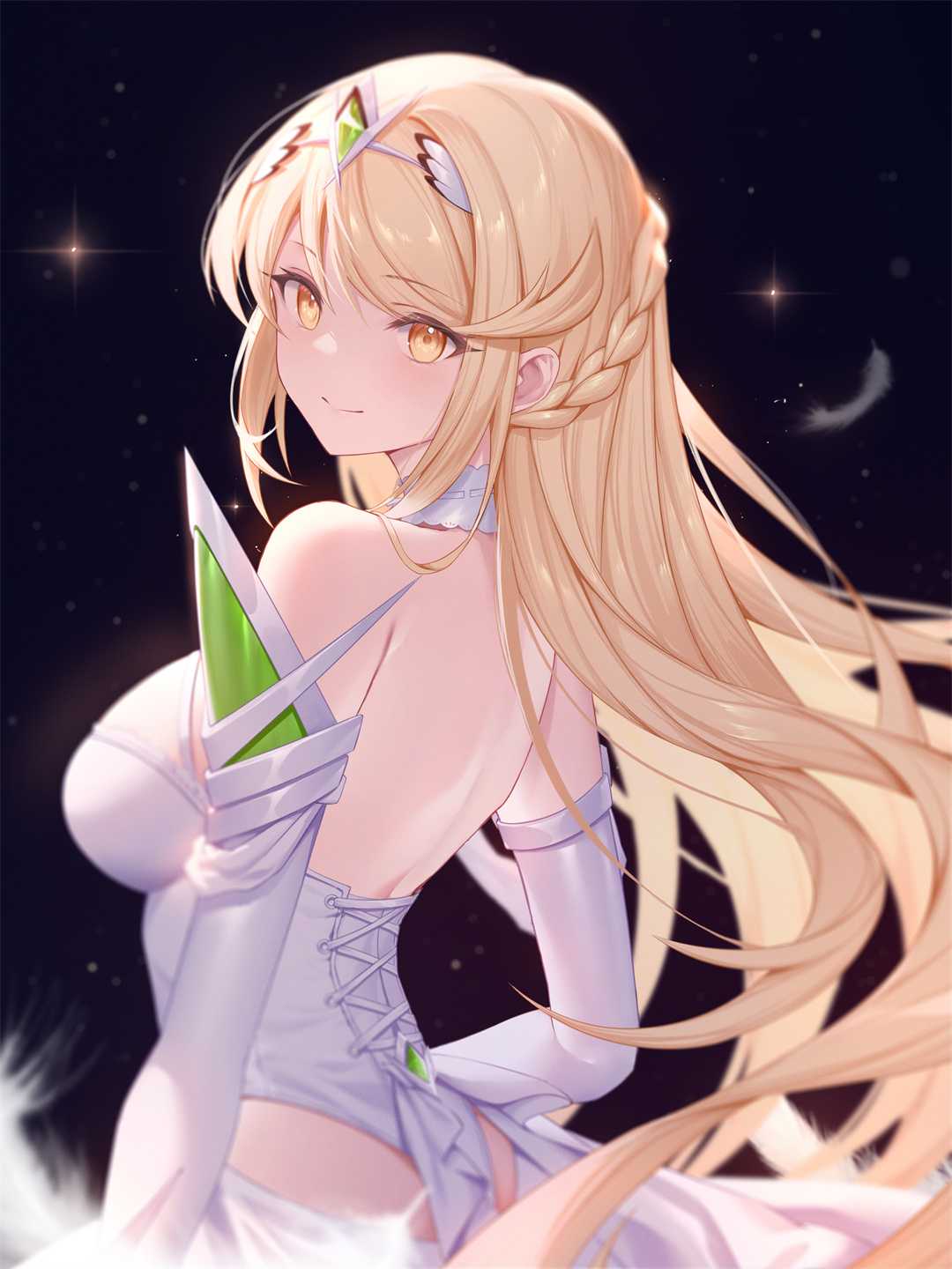 【P站画师】异度神剑2 光 碧蓝档案 羽川ハスミ 中国画师Ishiroroy的插画作品